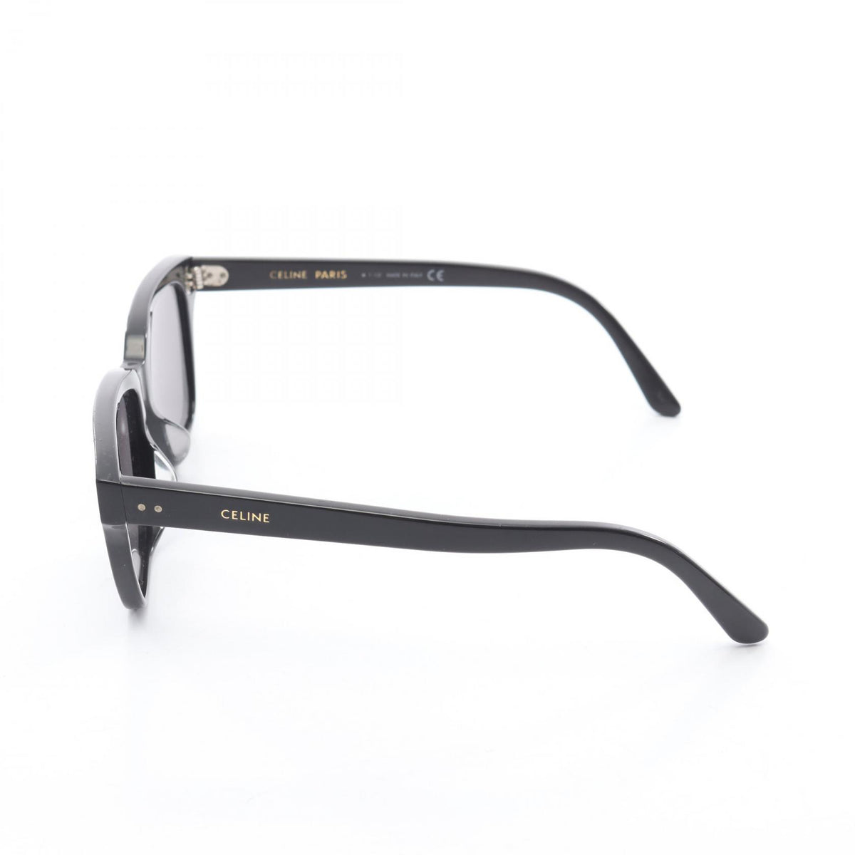 CELINE Black Wellington Plastic Sunglasses