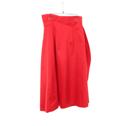 ADORE Bright Satin Polyester Skirt Red Size 38