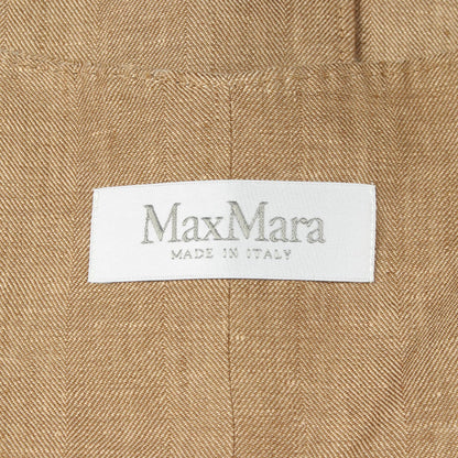 MAX MARA SAURO Pure Fabric Vest Beige Size 38