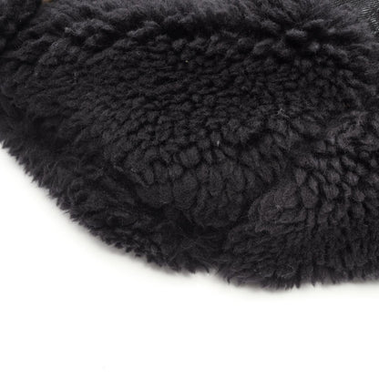Sacai Faux Shearling Denim Jacket Black Size 1