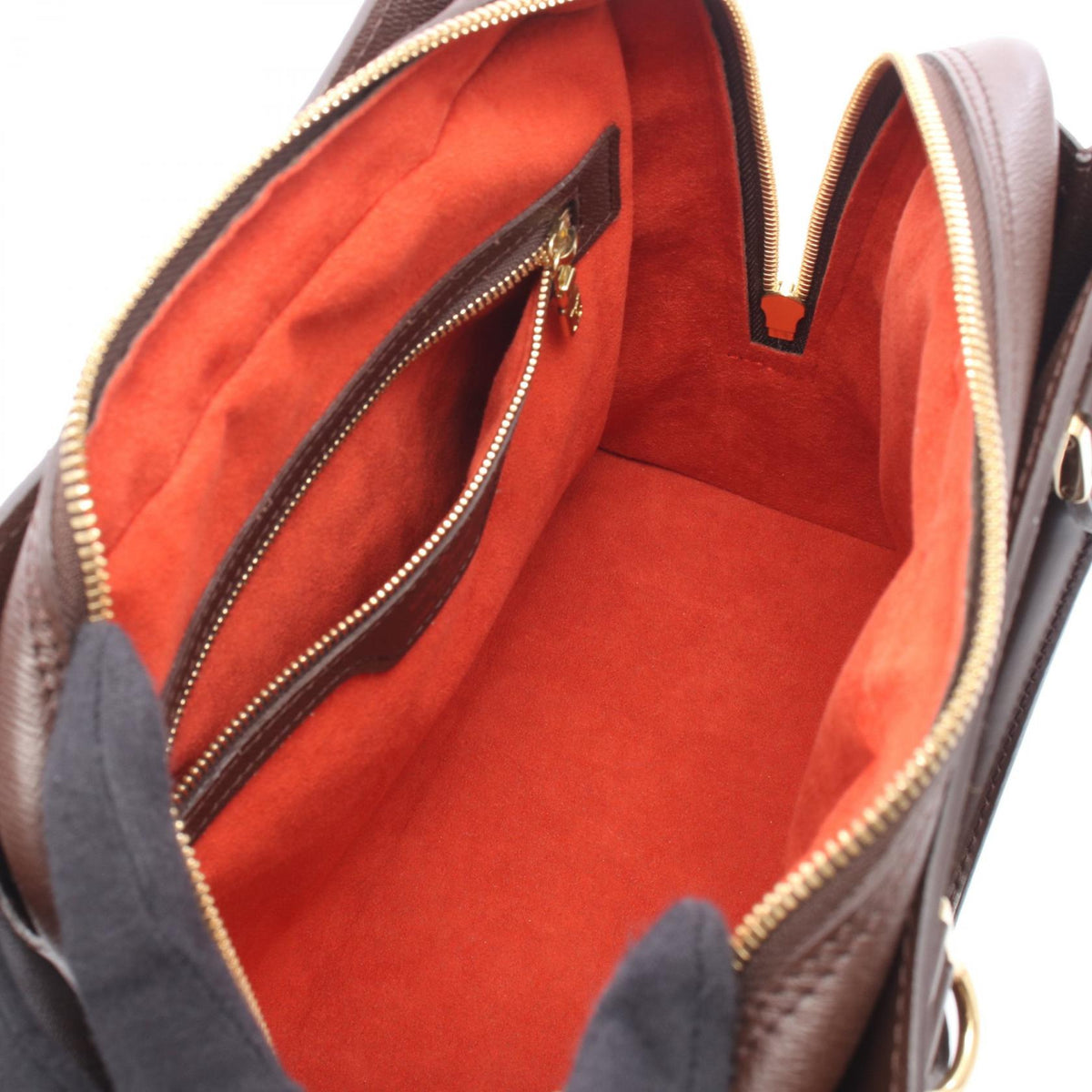 LOUIS VUITTON Triana Damier PVC Bag Brown