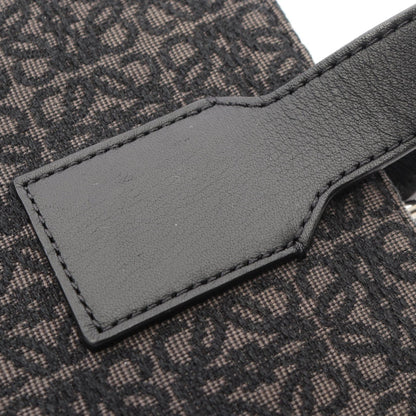 LOEWE Anagram Buckle Canvas Leather Tote Bag