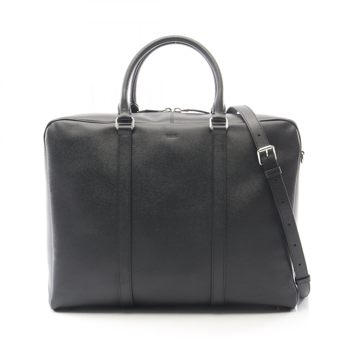 TOD'S Black Leather 2-Way Business Bag