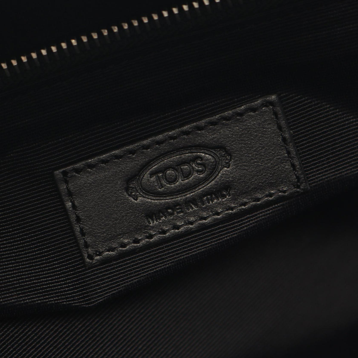 TOD'S Black Leather 2-Way Business Bag
