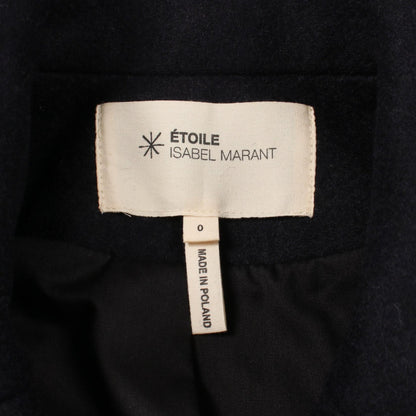 ETOILE ISABEL MARANT Wool Pea Coat Navy Size 0