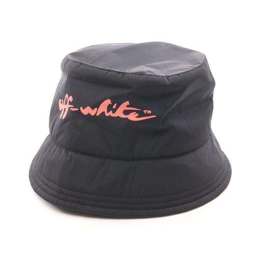 OFF-WHITE Off Script Logo Print Poly Black Hat Size ONE SIZE
