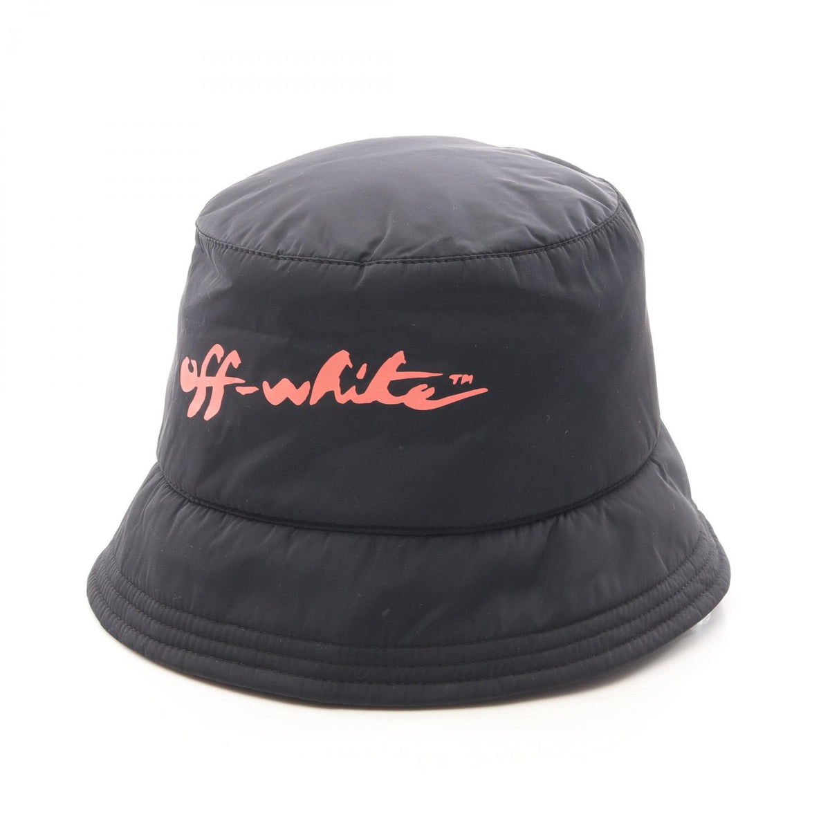 OFF-WHITE Off Script Logo Print Hat Black Size ONE SIZE