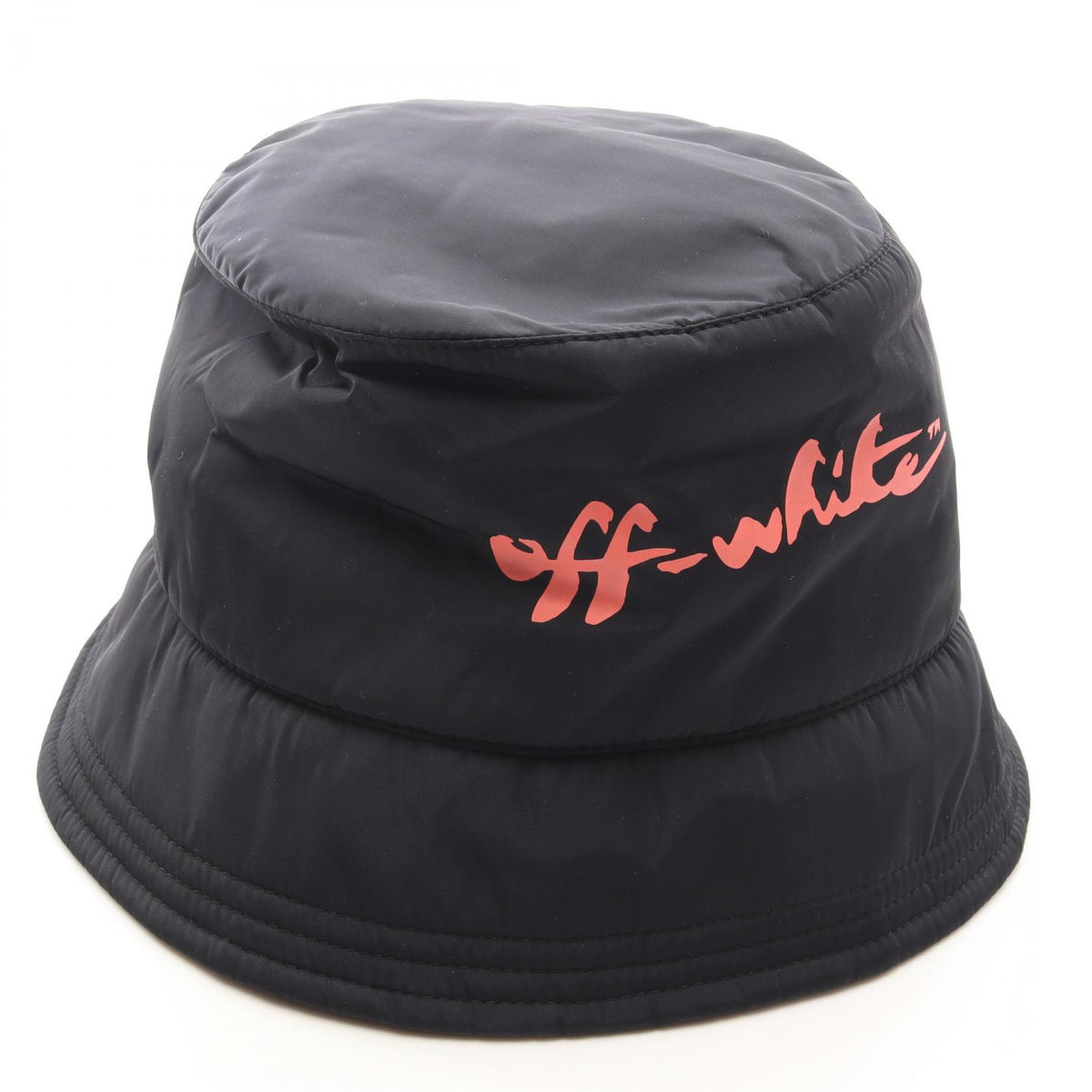 OFF-WHITE Off Script Logo Print Hat Black Size ONE SIZE