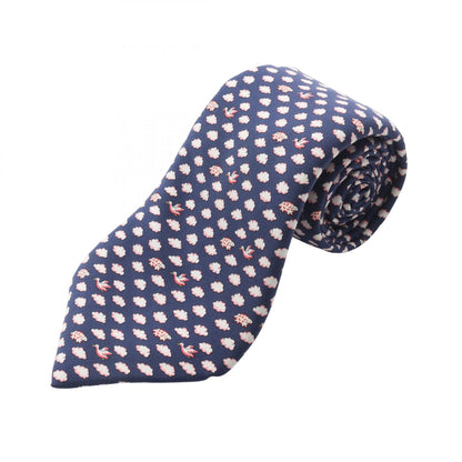 HERMES All-Over Clouds Birds Silk Tie