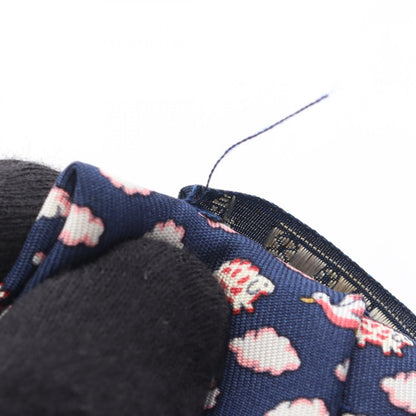 HERMES All-Over Clouds Birds Silk Tie