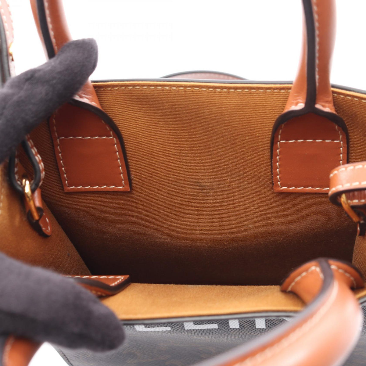 CELINE Mini Vertical Cabas Bag Black