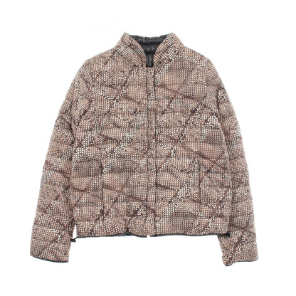 DUVETICA Reversible Python Print Nylon Jacket Grey Size 42
