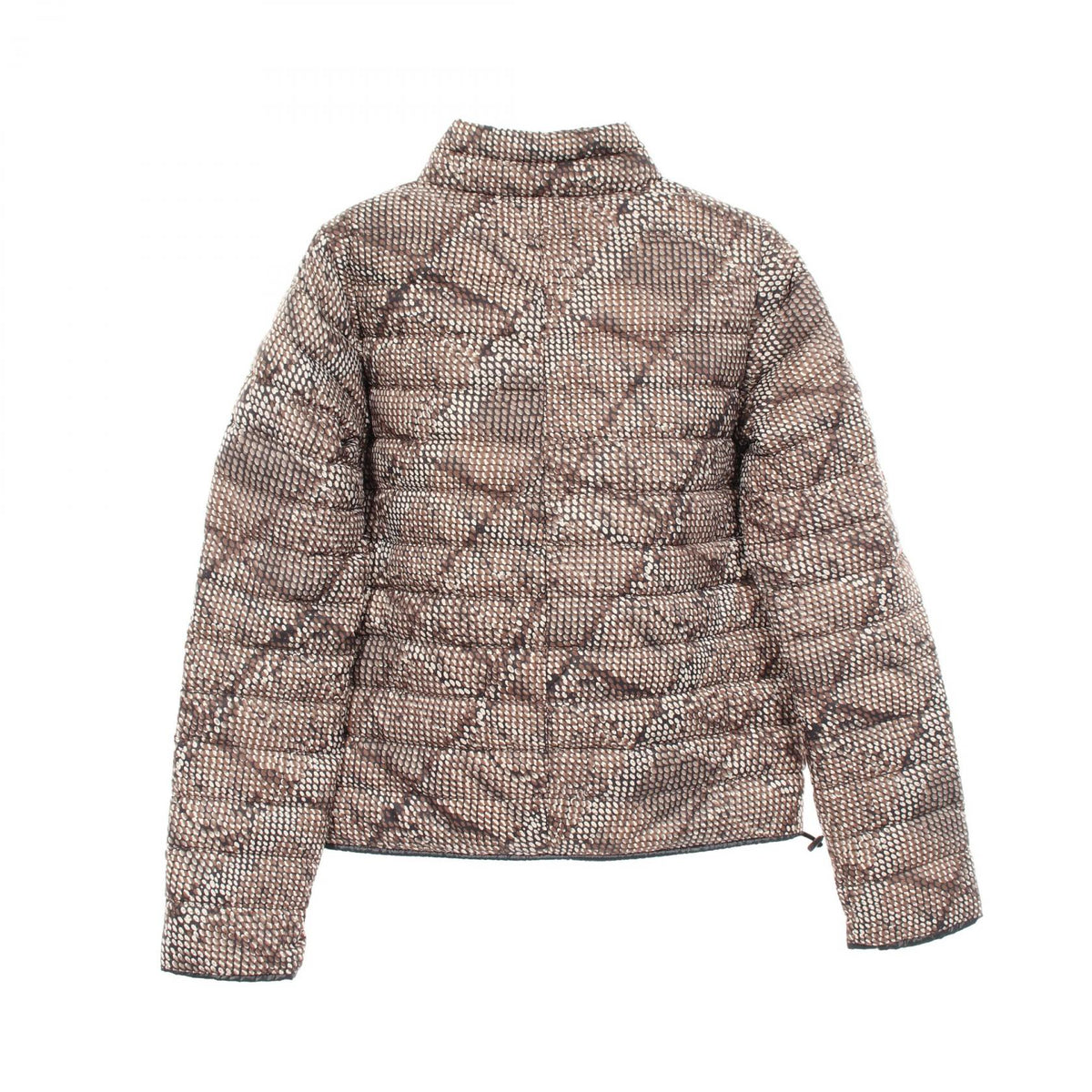 DUVETICA Reversible Python Print Nylon Jacket Grey Size 42