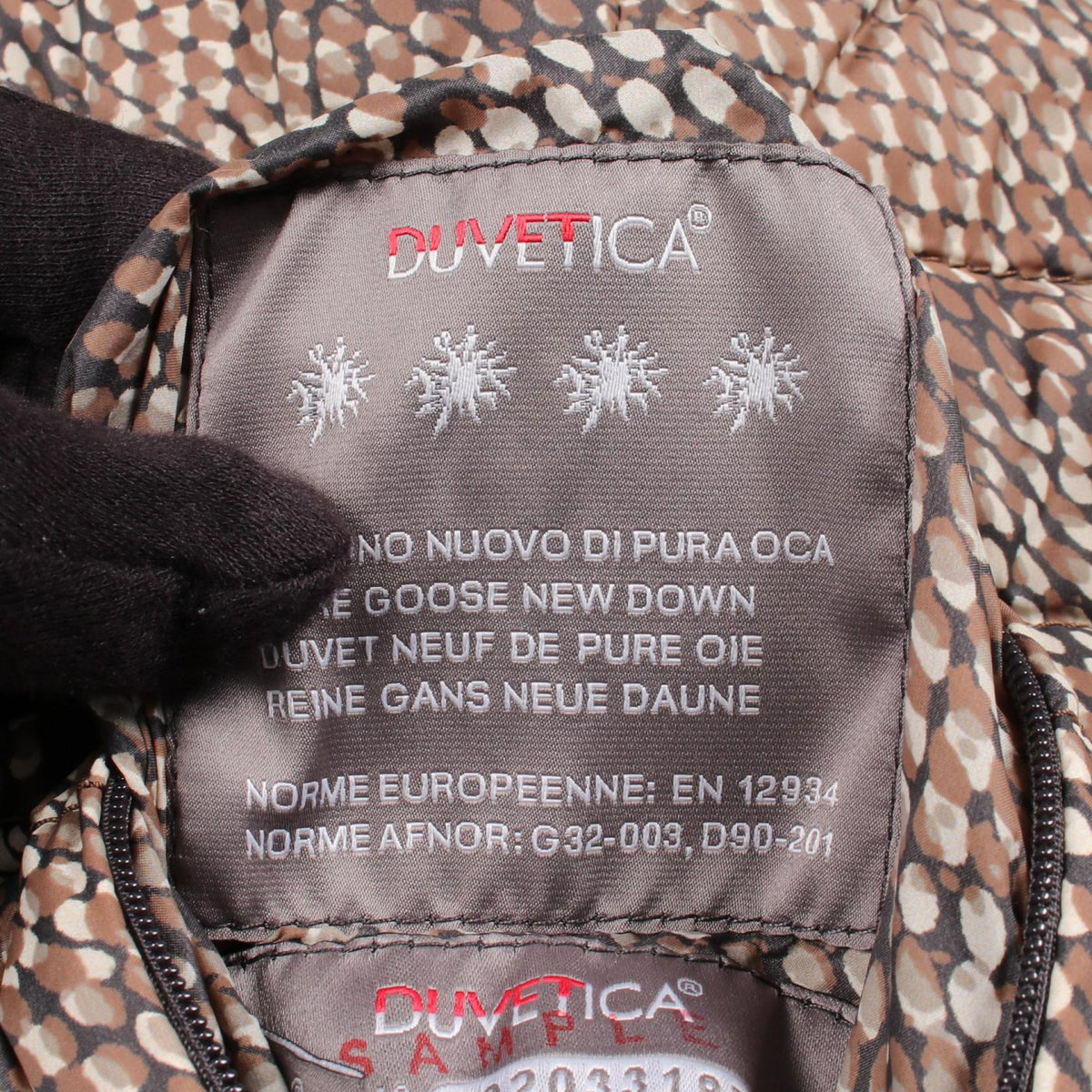 DUVETICA Reversible Python Print Nylon Jacket Grey Size 42