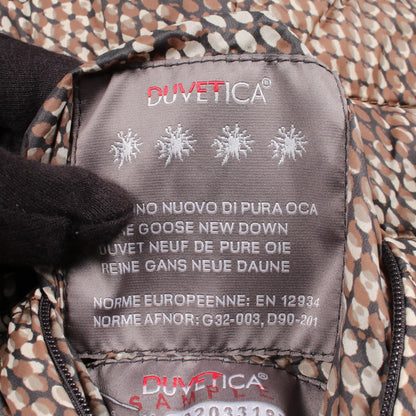 DUVETICA Reversible Python Print Nylon Jacket Grey Size 42