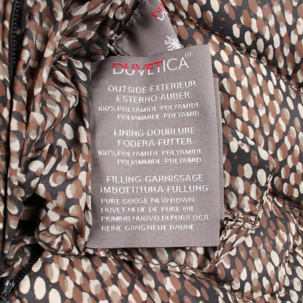 DUVETICA Reversible Python Print Nylon Jacket Grey Size 42