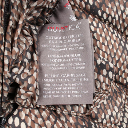 DUVETICA Reversible Python Print Nylon Jacket Grey Size 42