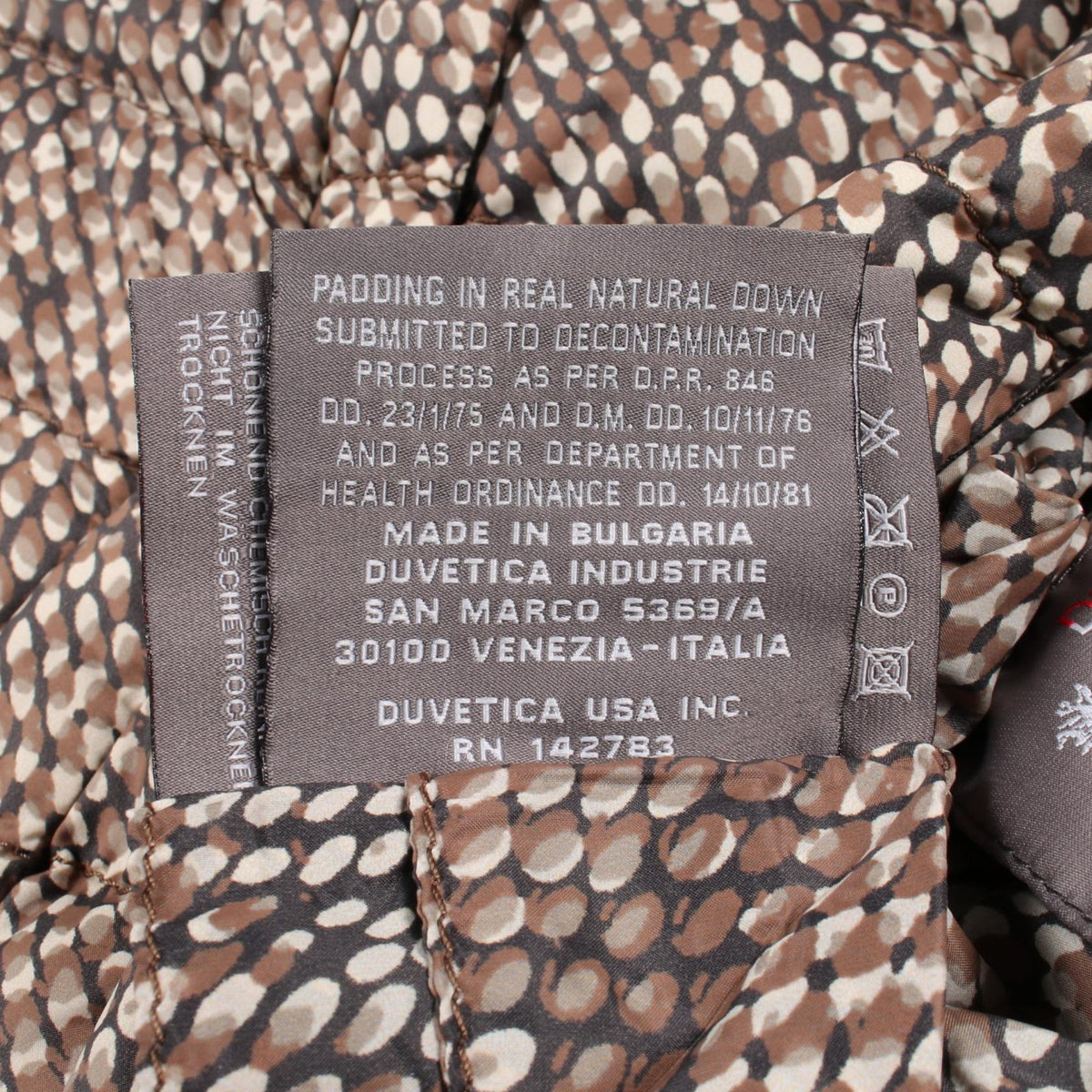 DUVETICA Reversible Python Print Nylon Jacket Grey Size 42