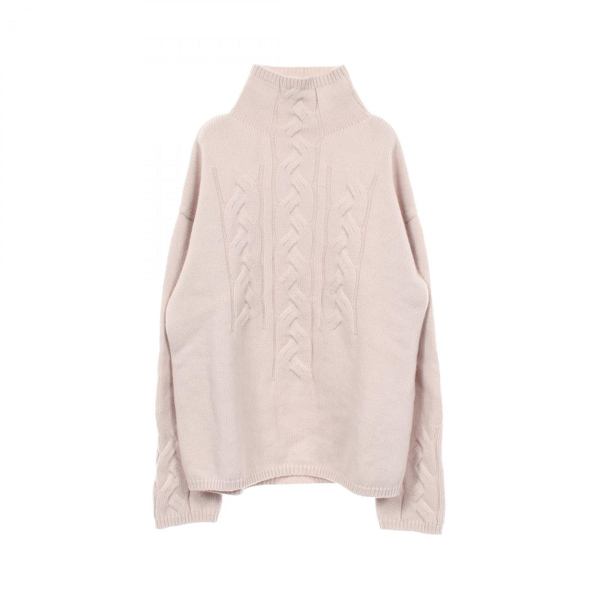 S Max Mara KRISS High Neck Wool Sweater Beige Size S