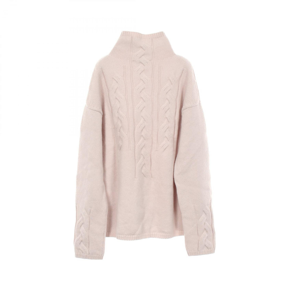 S Max Mara KRISS High Neck Wool Sweater Beige Size S