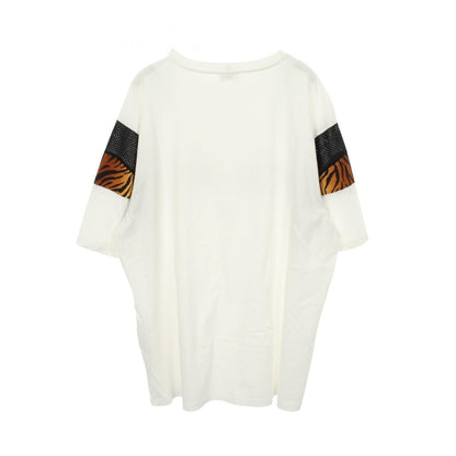 CELINE Logo Print Leopard Oversized T-Shirt Size S