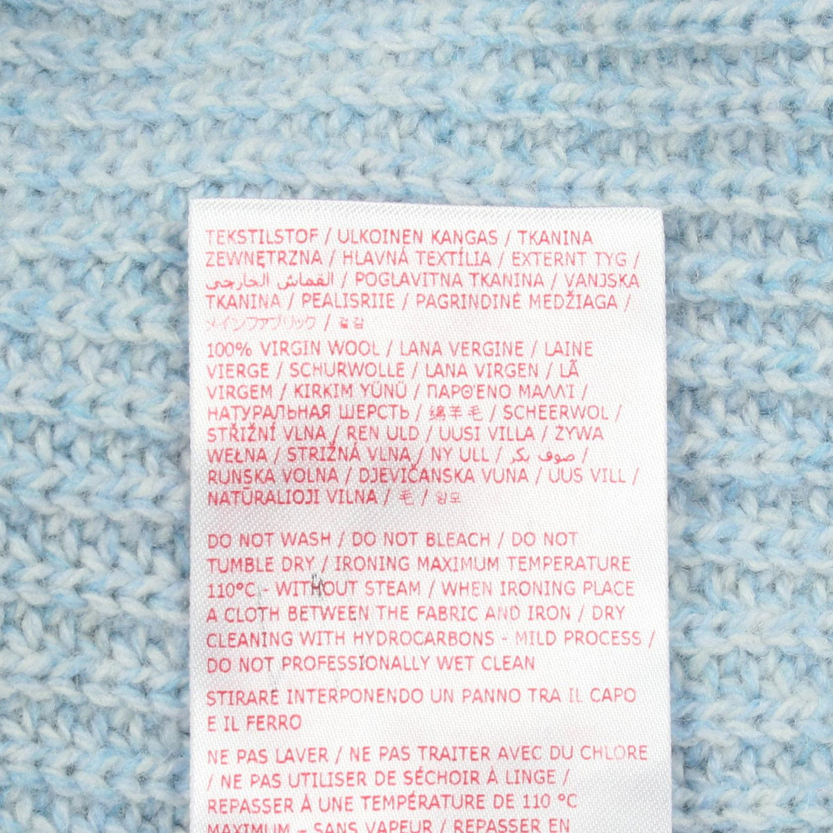 MARNI Crew Neck Wool Sweater Blue Size 36