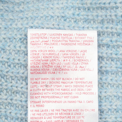 MARNI Crew Neck Wool Sweater Blue Size 36