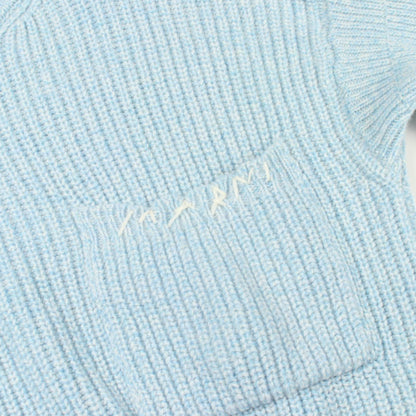 MARNI Crew Neck Wool Sweater Blue Size 36
