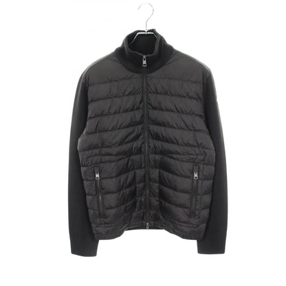 MONCLER Knit Trim Down Jacket Black Size M