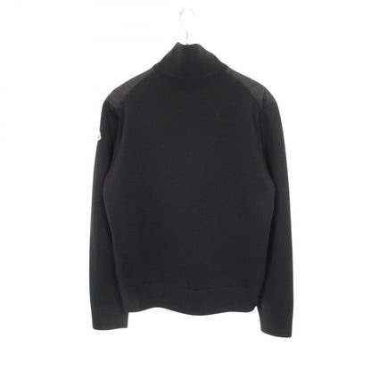 MONCLER Knit Trim Down Jacket Black Size M