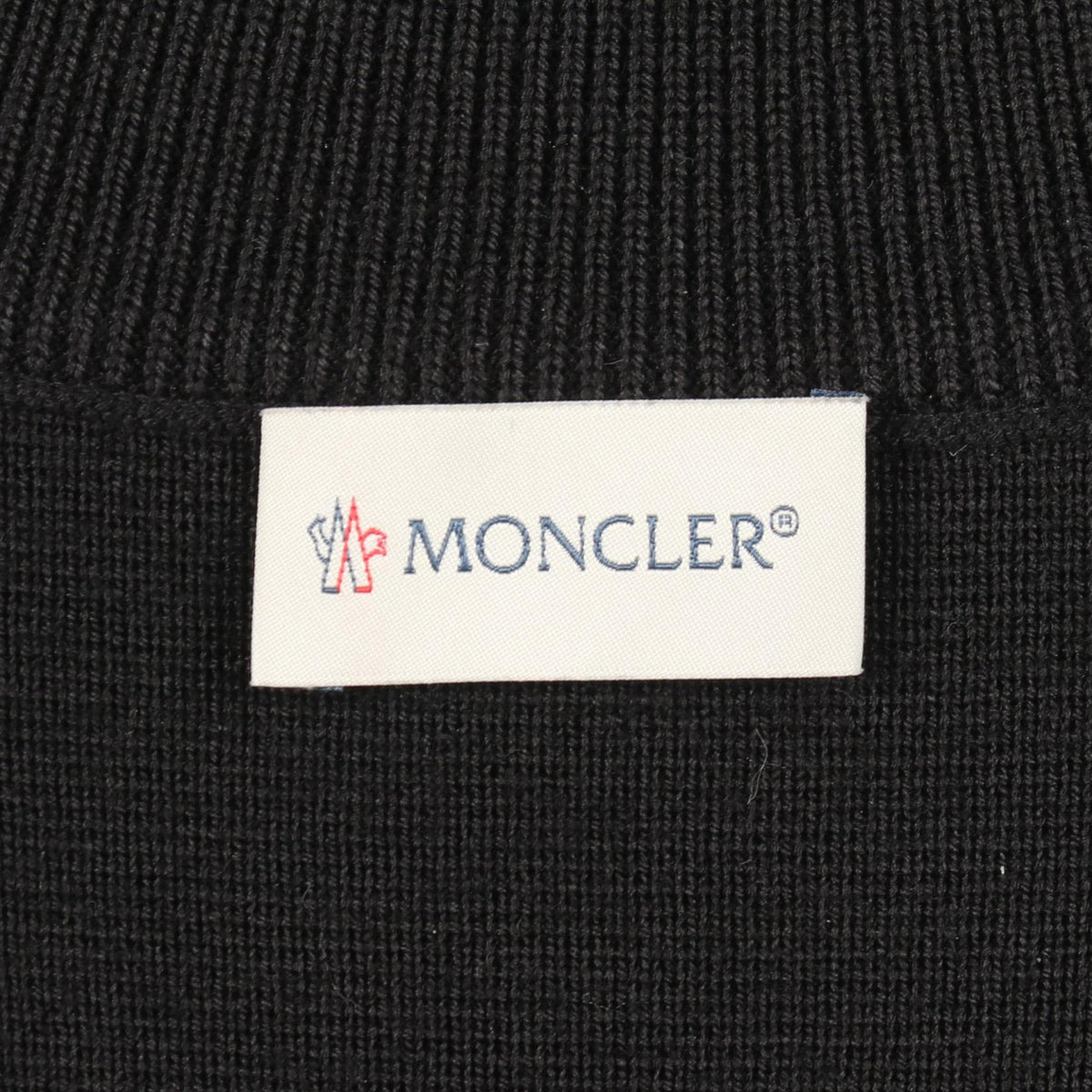 MONCLER Knit Trim Down Jacket Black Size M