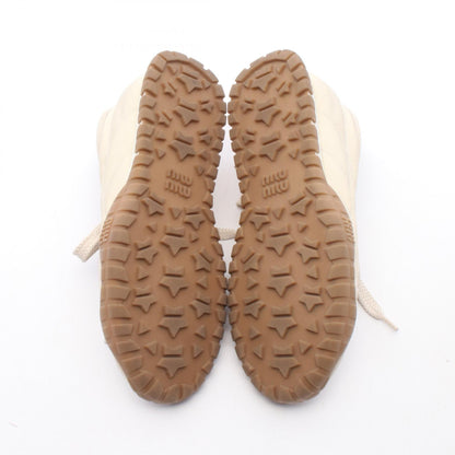 Miu Miu Beige Tyre Suede Sneakers Size 36.5