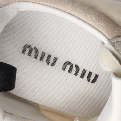 Miu Miu Beige Tyre Suede Sneakers Size 36.5