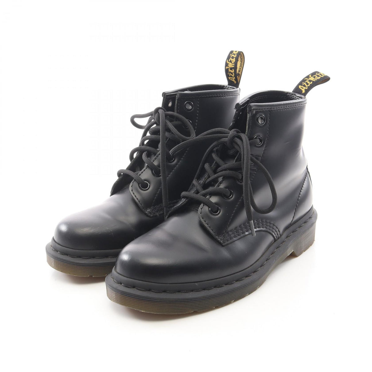 Dr.Martens 101 6-Eye Leather Boots Black Size UK 4