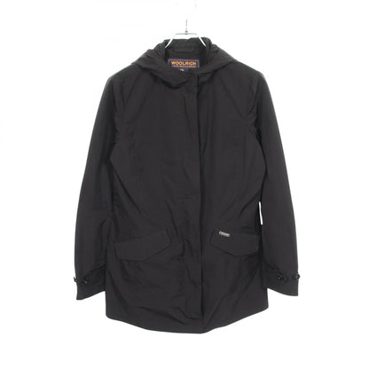 WOOLRICH Hooded Nylon Coat Black Size M