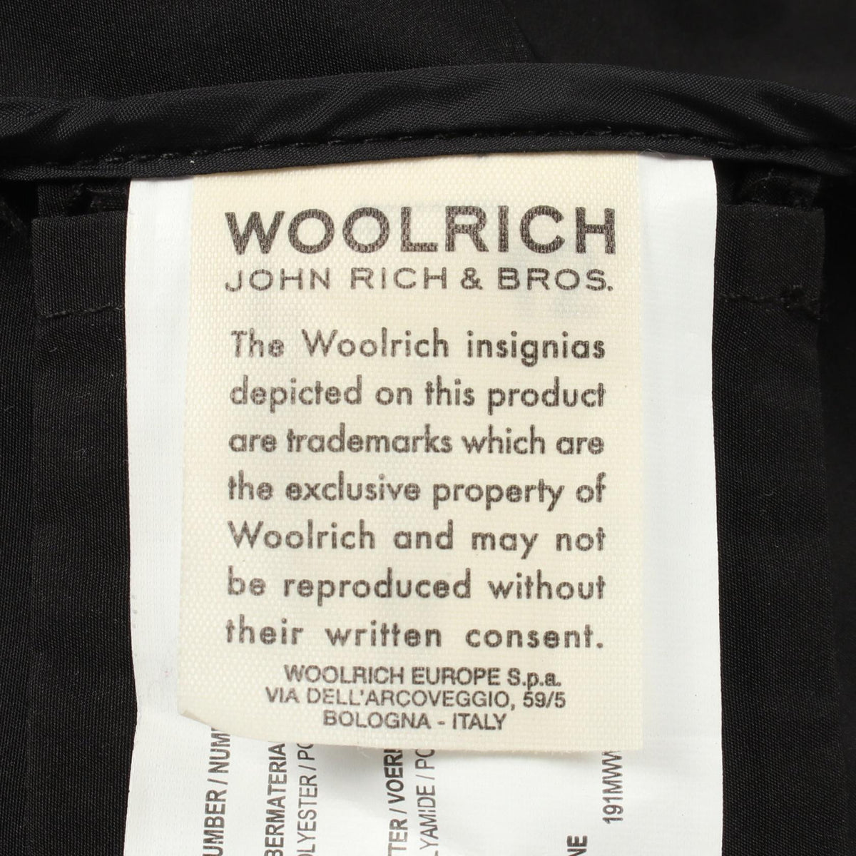 WOOLRICH Hooded Nylon Coat Black Size M