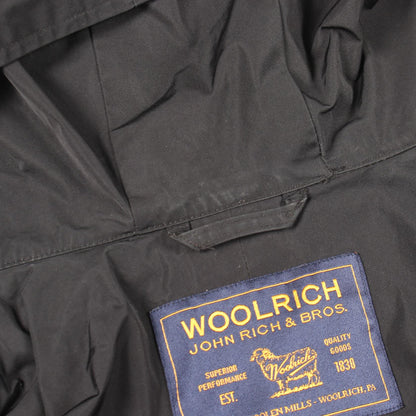 WOOLRICH Hooded Nylon Coat Black Size M