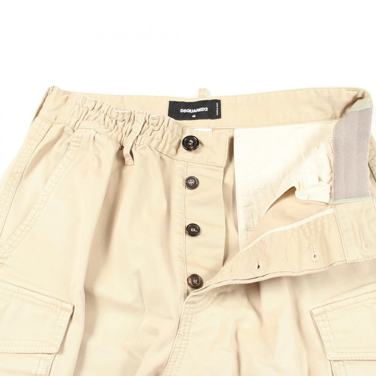 DSQUARED DSQUARED2 Button Fly Cotton Shorts Size 46