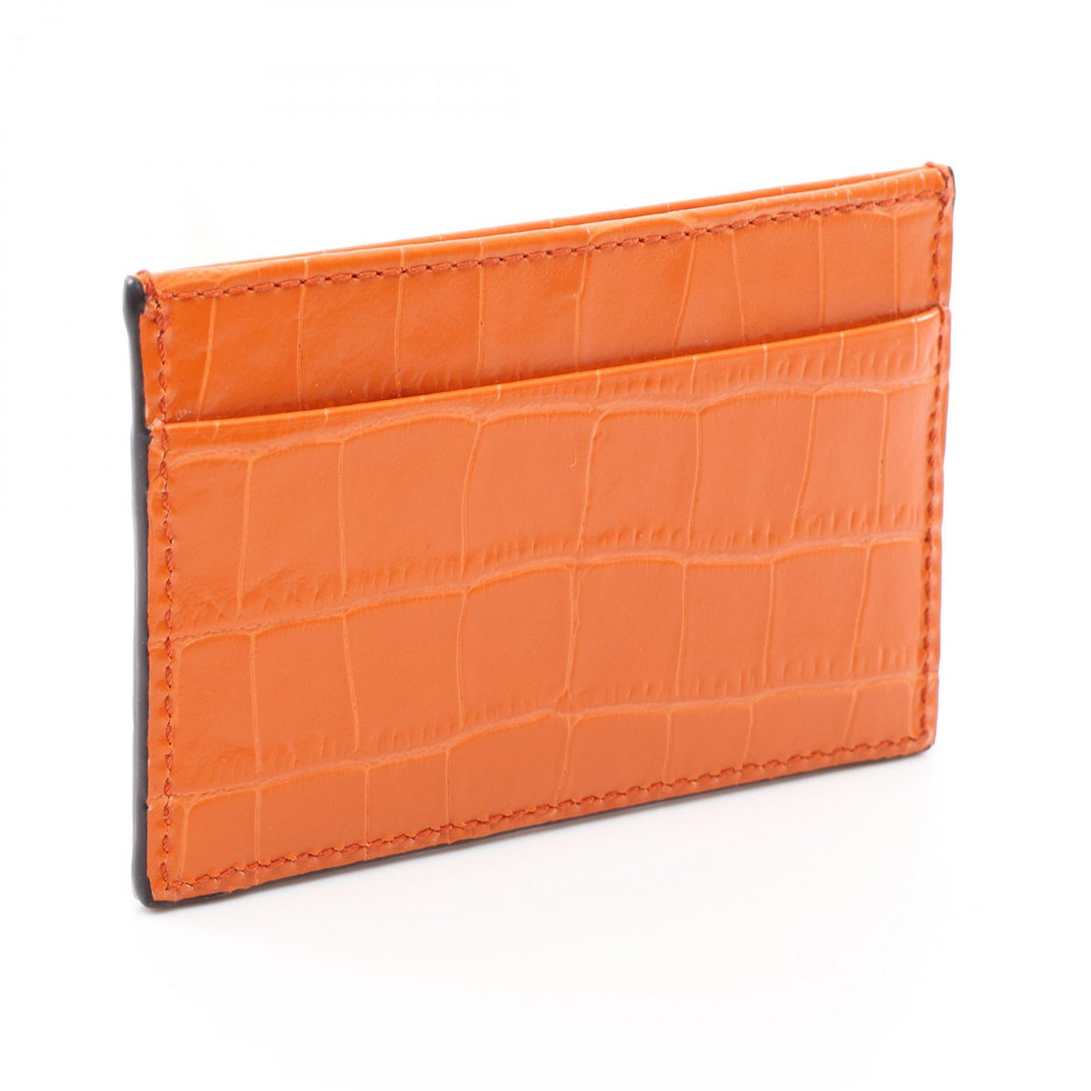 JIMMY CHOO Croc Embossed Case Orange