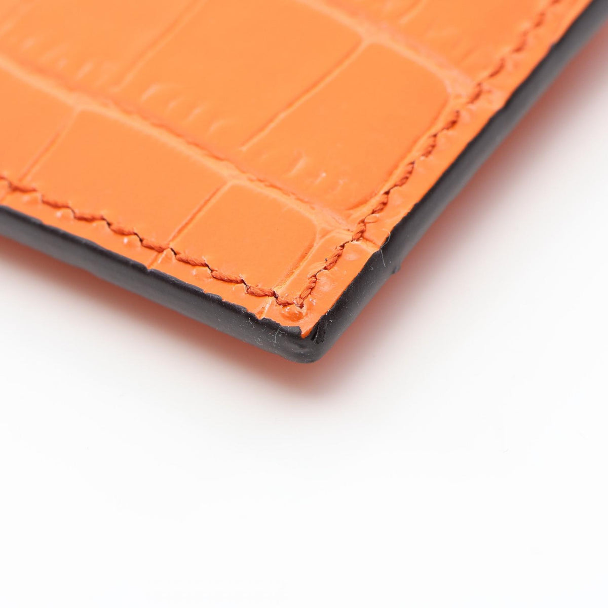 JIMMY CHOO Croc Embossed Case Orange