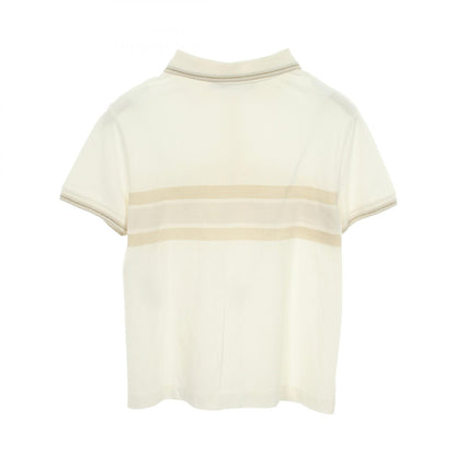 Dior Logo Cotton Polo Shirt White Size S