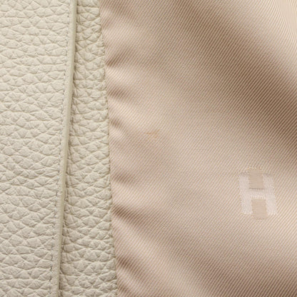 HERMES Clou de Selle Sellier Button Vest Beige Size 38