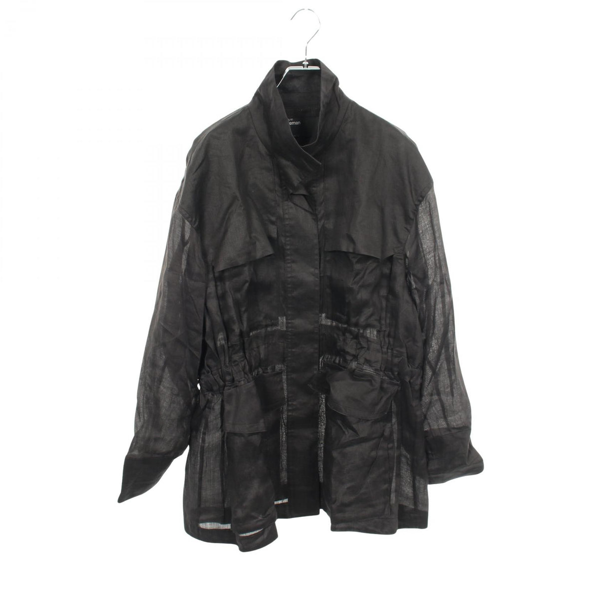 Chaos Fabric Button Up Black Shirt Size ONE SIZE