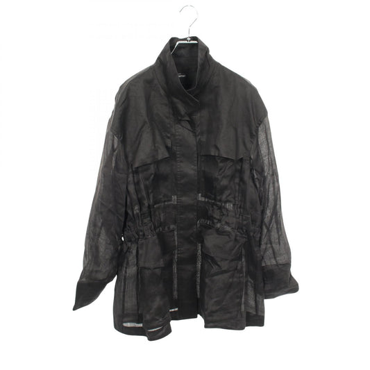 Chaos Fabric Button Up Black Shirt Size ONE SIZE