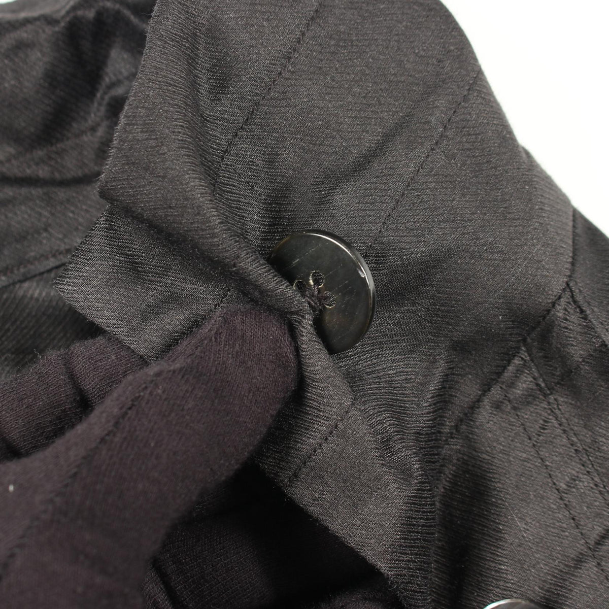 Chaos Fabric Button Up Black Shirt Size ONE SIZE