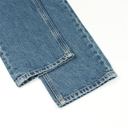 DOLCE & GABBANA Logo Plate Blue Cotton Denim Jeans Size 48