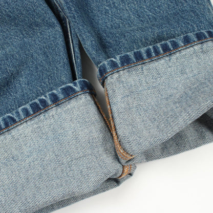 DOLCE & GABBANA Logo Plate Blue Cotton Denim Jeans Size 48