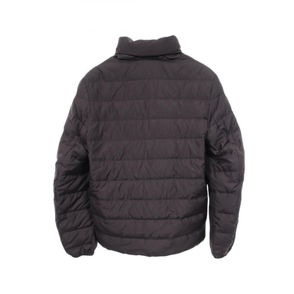 PRADA Hooded Triangle Logo Poly Down Jacket Black Size 48