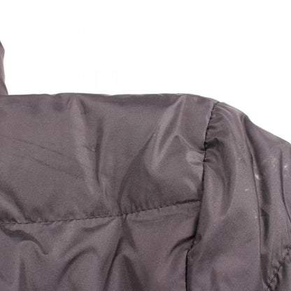 PRADA Hooded Triangle Logo Poly Down Jacket Black Size 48