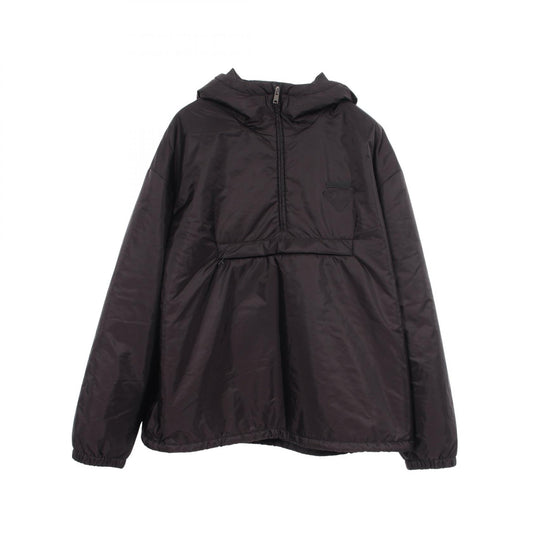 PRADA Re-Nylon Hooded Padded Nylon Black Size M